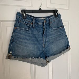 Madewell High Rise Denim Shorts